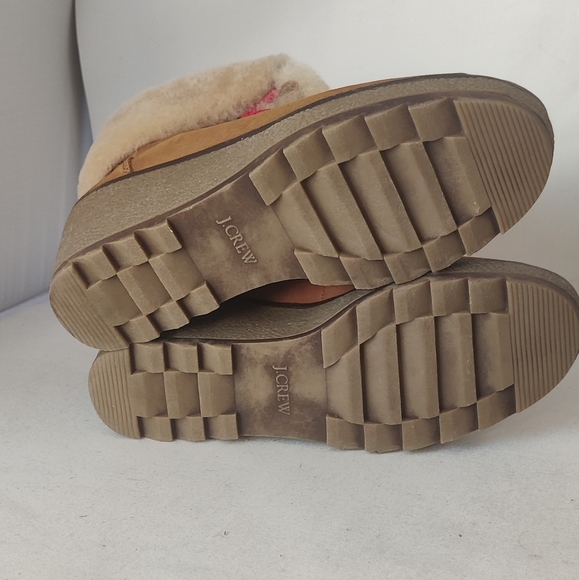 J. Crew Nordic wedge boots winter hiking style sz 8 - Picture 8 of 11